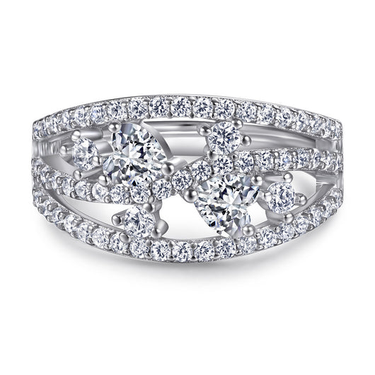 Anillo de Plata 925 para Mujer con Circonita - Diseño Europeo Amor - Image 4
