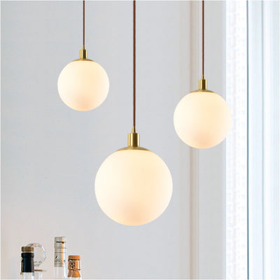 Lámpara Colgante Esférica de Cristal para Dormitorio - Image 8