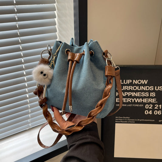 Bolso Bandolera Tipo Cubo Portátil de Un Solo Hombro