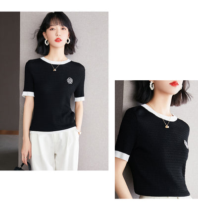Playera Tejida Elástica para Verano - Comodidad y Estilo para Mujer - Image 6