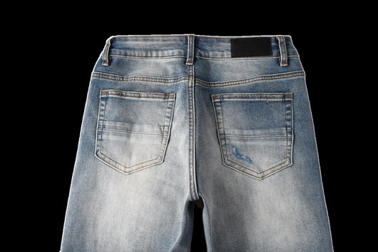 Jeans Slim Fit para Hombre con Detalles Rotos - Image 6
