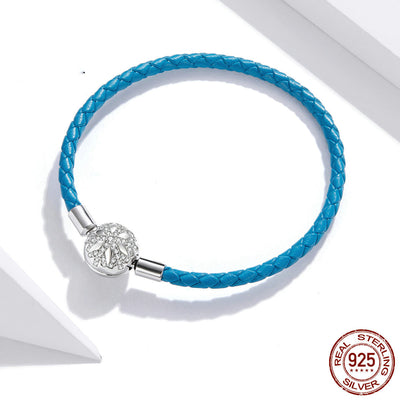 Pulsera de Plata Esterlina S925 Bicolor Trébol de Cuatro Hojas - Image 4