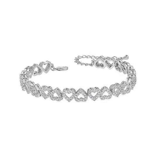 Pulsera de Diamantes para Niña con Corazón Completo de Brillantes - Image 5