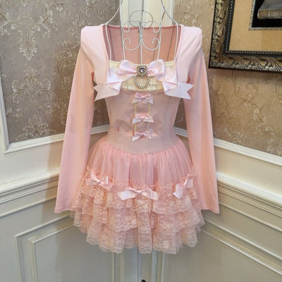 Blusa Corta Elegante con Moño y Perla, Efecto Reductor - Image 7