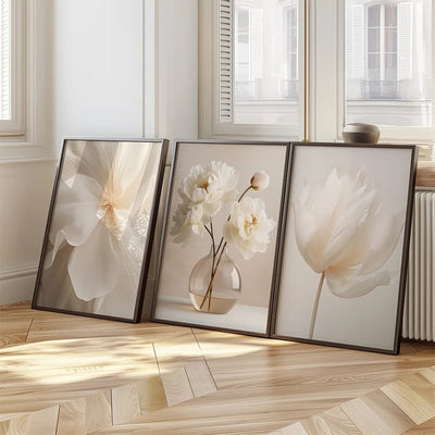 Cuadro Decorativo Floral Blanco para Sala y Dormitorio - Image 2