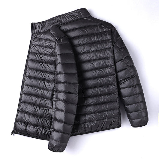 Chaqueta Acolchada Ligera Cuello Alto Talla Grande para Hombre - Image 3