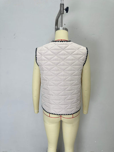 Chaleco Acolchado de Algodón para Mujer - Diseño Elegante Otoño Invierno - Image 12