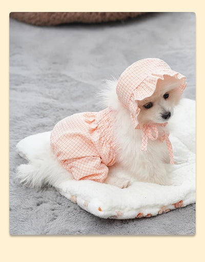 Conjunto de Ropa para Perro Mono Naranja con Gorro - Outfit Fashionable para Mascotas Pequeñas - Image 11