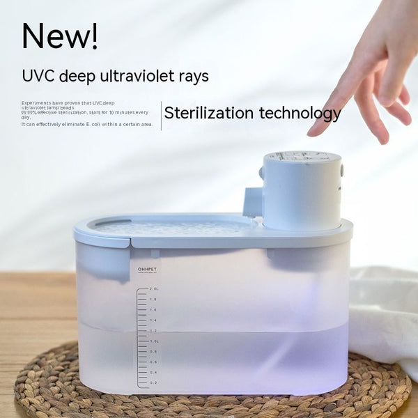 Dispensador Automático de Agua para Mascotas con Carga Inalámbrica