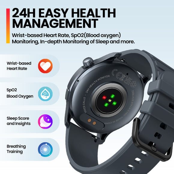Reloj Inteligente con Pantalla Táctil, Llamadas Bluetooth y Monitoreo de Salud