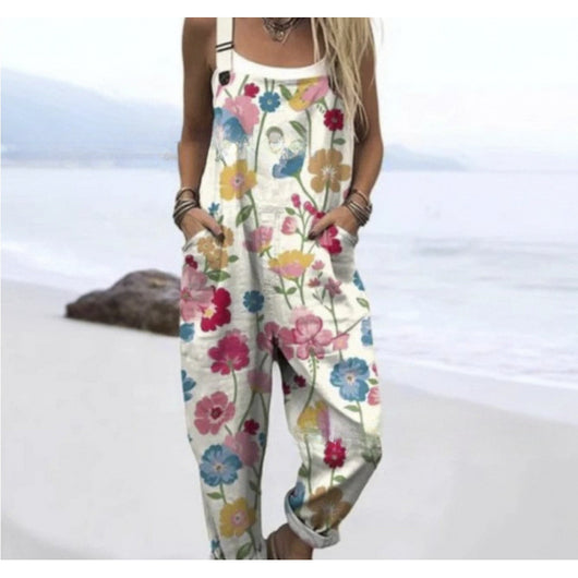 Pantalón Casual de Tiro Alto con Tirantes y Estampado Digital - Image 20