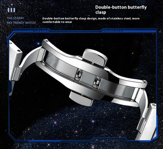 Reloj Automático Mecánico Impermeable con Esfera Luminiscente Estrellada - Image 11