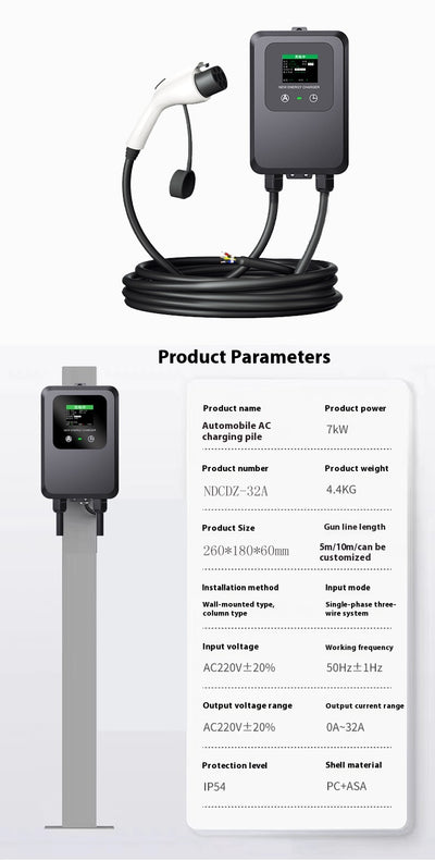 Cargador AC 7KW para Vehículos Eléctricos - Estación de Carga Universal GBT - Image 13