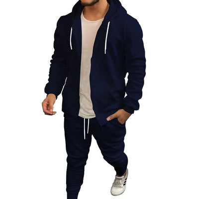 Cardigan con Capucha Casual de Color Sólido para Hombre - Image 4