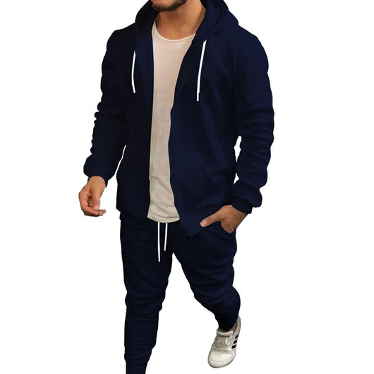 Cardigan con Capucha Casual de Color Sólido para Hombre - Image 4