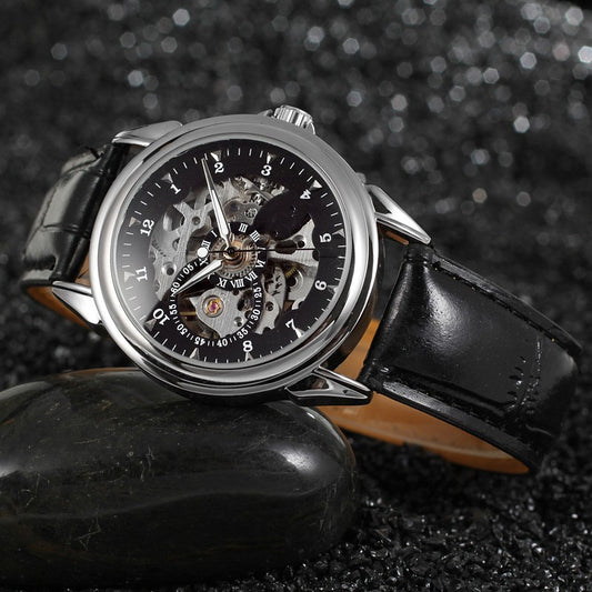 Reloj Mecánico Automático con Esfera Transparente