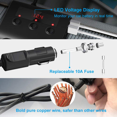 Cargador Vehicular 4 Puertos USB de Alta Potencia con Encendedor - Image 5