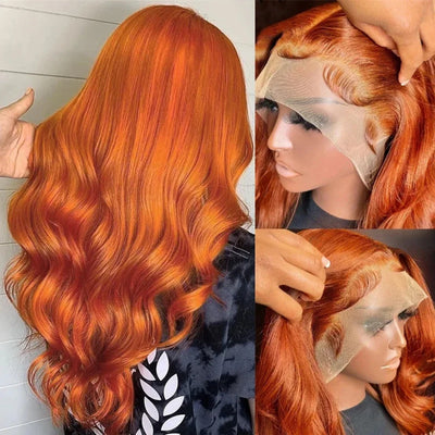 Diadema de Cabello Rizado Ondulado Naranja - Extensión Capilar Voluminosa Tipo Real - Image 3