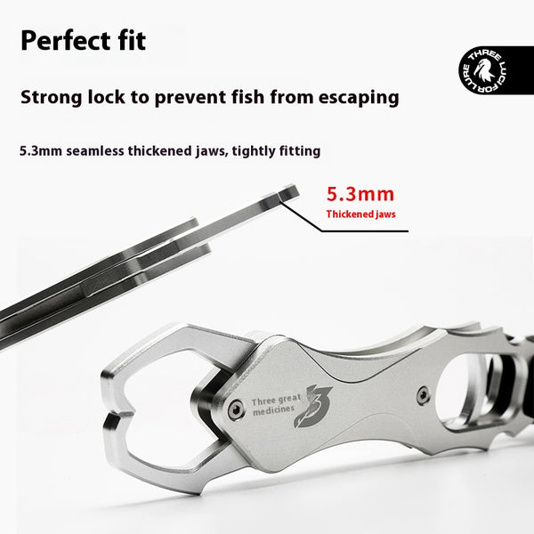 Pinza Medidora de Aluminio para Pesca - Báscula Integrada de Alta Precisión