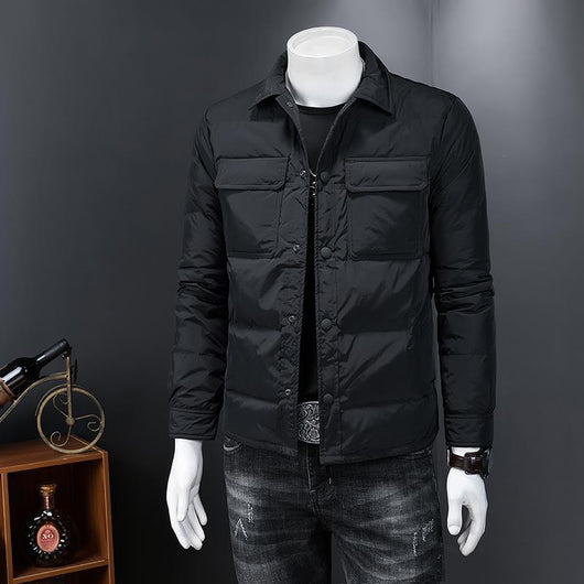 Abrigo Acolchado de Algodón para Hombre - Calidez Invernal - Image 8