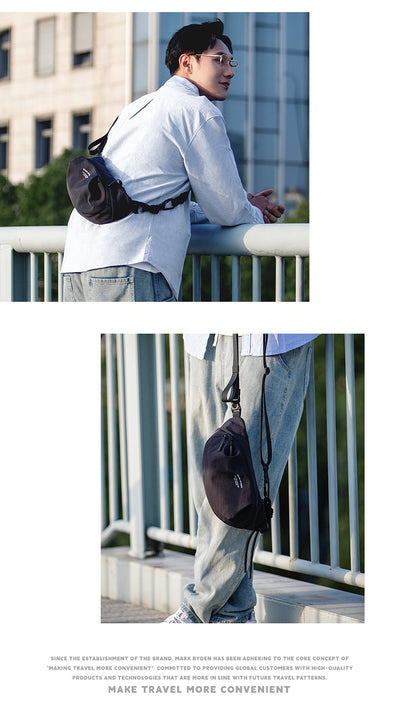 Bolsa Cruzada para Hombre - Mochila Portátil de Pecho y Hombro - Image 18