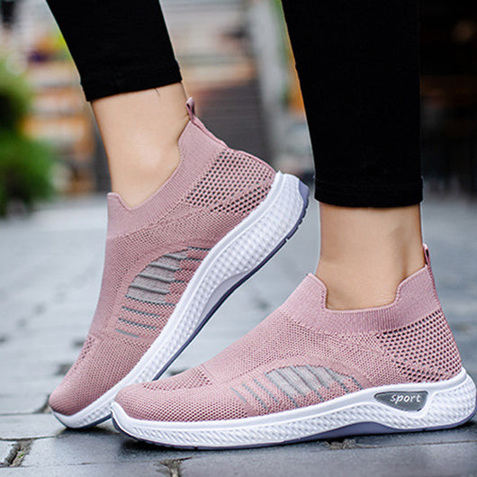 Zapatos Casuales Tejidos Transpirables con Suela Suave para Mujer - Image 6