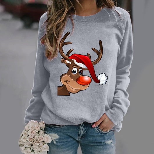 Suéter Navideño Estampado Cuello Redondo Manga Larga - Image 6