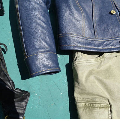 Chaqueta de Cuero Genuino Estilo Motociclista Premium - Image 15