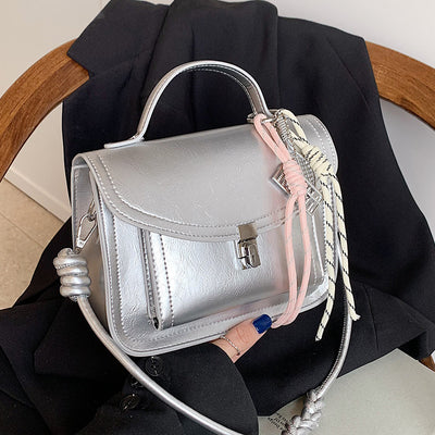 Bolso Bandolera Cuadrado Retro Portátil para Mujer - Image 6