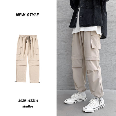 Pantalones Overol Hombre Plus Talla Grande Pierna Ancha Hip Hop Casual Verano - Image 4