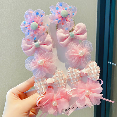 Clip de Cabello con Moño Floral para Niñas - Diseño Princesa Hada - Image 2