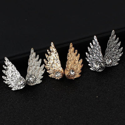 Aretes de Alas de Ángel con Diamantes - Image 11