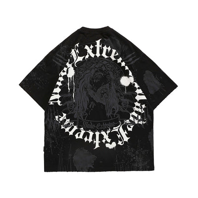 Playera Retro Americana Estampada Vintage Hip-hop Street Style - Image 8