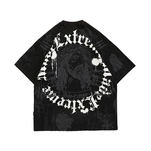 Playera Retro Americana Estampada Vintage Hip-hop Street Style - Image 8