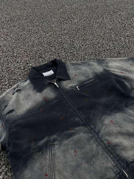 Chaqueta Denim Vintage Desgastada Estilo Retro Americano - Image 11