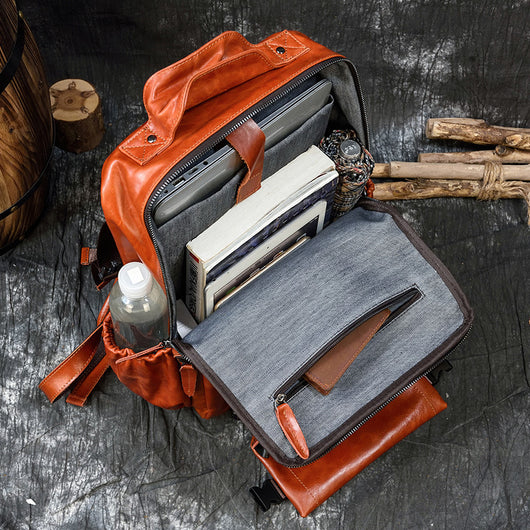 Bolsa de Cuero Genuino para Laptop con Gran Capacidad - Image 25