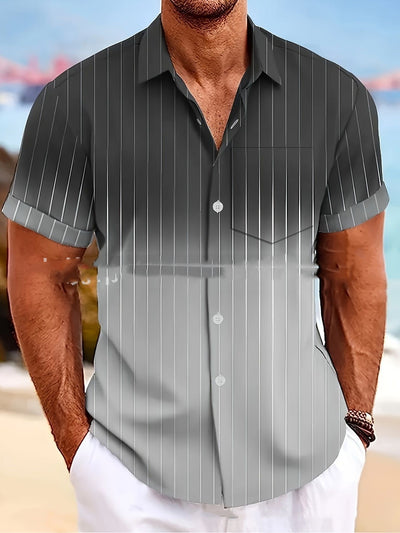 Camisa Casual con Cuello y Estampado 3D para Hombre - Image 16