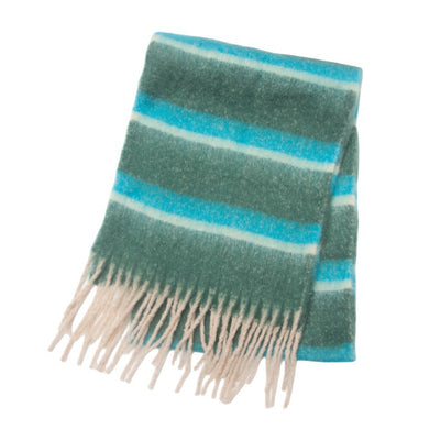 Bufanda Gruesa de Rayas con Flecos para Hombre y Mujer - Image 17