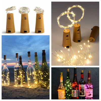 Luces LED para Botellas de Vino 2M - Guirnalda Decorativa 20 Leds Alambre de Cobre - Image 14