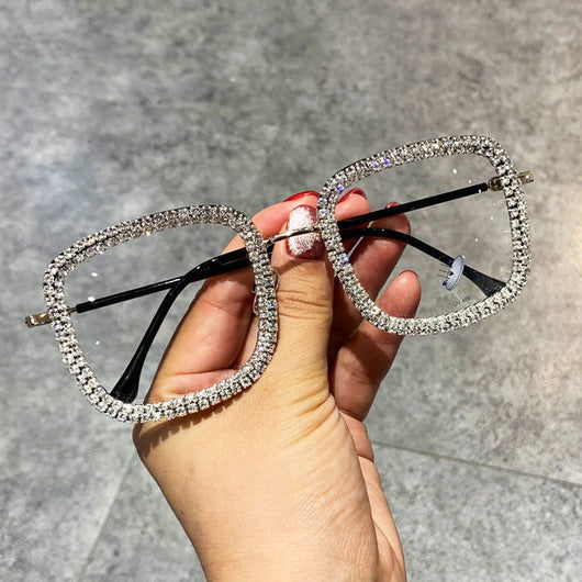 Gafas de Moda Coreana con Cristales Cuadrados Brillantes - Image 4