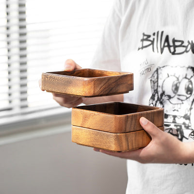Plato Postre Nogal Sudamericano - Diseño Creativo Artesanal - Image 16