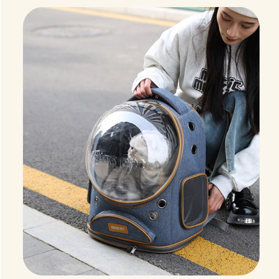 Mochila Transportadora Transparente de Gran Capacidad para Mascotas - Image 16