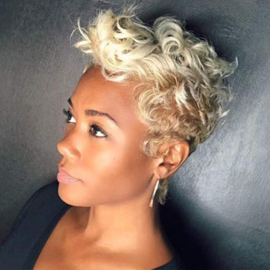 Peluca de Cabello Rizado Corto Estilo Europeo y Americano - Image 21