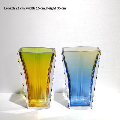 Jarrón de Cristal Pesado Irregular - Decoración Elegante para el Hogar - Image 11