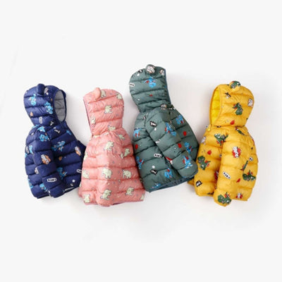 Chaqueta Acolchada Infantil con Diseño de Dinosaurio - Image 7
