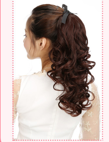 Peluca Corta con Coleta y Trenza Integrada para Niña - Image 13