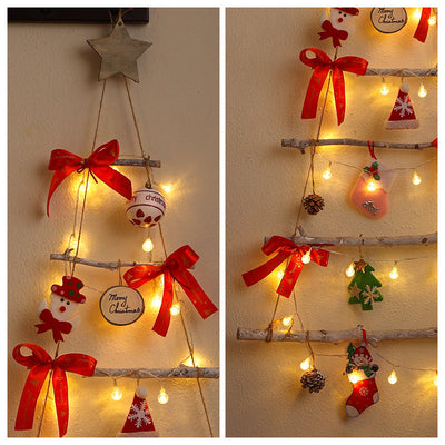 Árbol de Navidad Luminoso de Tela No Tejida para Ventanas y Puertas - Image 4