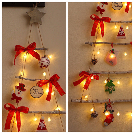 Árbol de Navidad Luminoso de Tela No Tejida para Ventanas y Puertas - Image 4