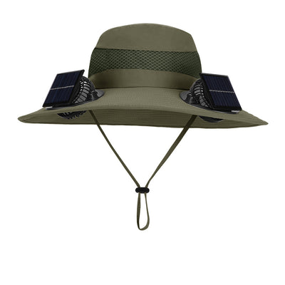 Gorro Ventilado con Doble Ventilador Solar para Hombre - Outdoor y Montaña - Image 9