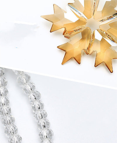 Adorno Cristal Copo de Nieve para Auto - Decoración Interior Elegante - Image 17